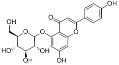 芹菜素-5-O-葡萄糖苷 结构式