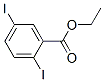 乙基2,5-二碘苯甲酸酯 结构式
