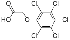 pentachlorophenoxyacetic acid  结构式