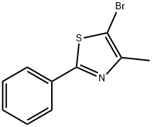5溴- 4 -甲基- 2 -苯基- 1,3 -噻唑 结构式