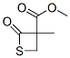 3-Thietanecarboxylicacid,3-methyl-2-oxo-,methylester(9CI) 结构式