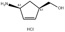 (1R,4S)-4-氨基-2-环戊烯-1-甲醇盐酸盐 结构式