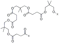 聚2,2-二甲基-1,3-丙稀琥珀酸酯 结构式