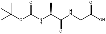 叔丁氧羰基-丙氨酸-甘氨酸 结构式