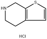 4,5,6,7-四氢噻吩[2,3-C]并吡啶盐酸盐 结构式
