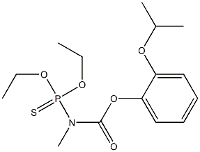 N-(Diethoxyphosphinothioyl)-N-methylcarbamic acid o-isopropoxyphenyl ester 结构式