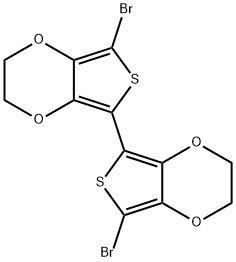5,5'-DIBROMO-2,2'-BIS[(3,4-ETHYLENEDIOXY)THIOPHENE 结构式