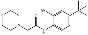N-(2-氨基-4-(叔丁基)苯基)-2-吗啉基乙酰胺 结构式