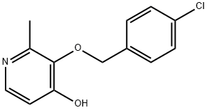 3-[(4-氯苄基)氧基]-2-甲基吡啶-4-醇 结构式