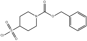 N-苄氧羰基-4-哌啶磺酰氯 结构式