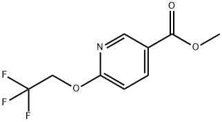 6-(2,2,2-三氟乙氧基)烟酸甲酯 结构式