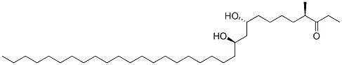 (4R,9R,11R)-9,11-Dihydroxy-4-methyldotriacontan-3-one 结构式