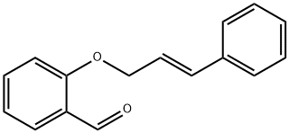 2-(3-苯基丙-2-烯氧基)苯甲醛 结构式