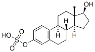 Estra-1,3,5(10)-triene-3,17-diol (17beta)-, hydrogen sulfate 结构式