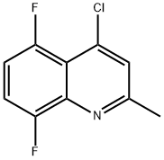 4-氯-5,8-二氟-2-甲基喹啉 结构式