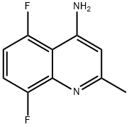 4-AMINO-5,8-DIFLUORO-2-METHYL-QUINOLINE 结构式