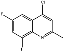 4-氯-6,8-二氟-2-甲基喹啉 结构式