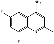 6,8-二氟-2-甲基喹啉-4-胺 结构式