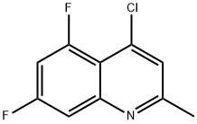 4-氯-5,7-二氟-2-甲基-喹啉 结构式