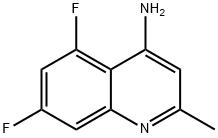 4-AMINO-5,7-DIFLUORO-2-METHYL-QUINOLINE 结构式