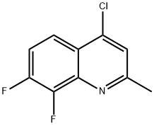 4-氯-7,8-二氟-2-甲基喹啉 结构式