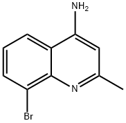 4-AMINO-8-BROMO-2-METHYLQUINOLINE 结构式