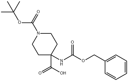 4-(((Benzyloxy)carbonyl)amino)-1-(tert-butoxycarbonyl)piperidine-4-carboxylic acid