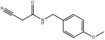 2-氰基-N-[(4-甲氧苯基)甲基]乙酰胺 结构式