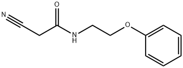 乙酰胺,2-氰基-N-(2-苯氧基乙基)- 结构式