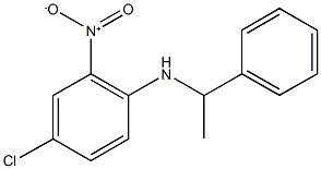 (4-氯-2-硝基-苯基)-(1-苯基乙基)胺 结构式