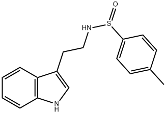 R-(+)-N-P-TOLYLSULFINYLTRYPTAMINE 结构式