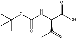 3-Butenoicacid,2-[[(1,1-dimethylethoxy)carbonyl]amino]-3-methyl-,(2R)-(9CI) 结构式