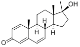 17Α-甲基-17Β-羟基雄甾-1,4,6-三烯-3-酮 结构式