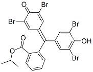 isopropyl 2-[(3,5-dibromo-4-hydroxyphenyl)(3,5-dibromo-4-oxo-2,5-cyclohexadien-1-ylidene)methyl]benzoate 结构式