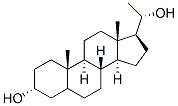 (20S)-pregnane-3alpha,20-diol 结构式