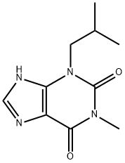 3-异丁基-1-甲基黄嘌呤 结构式