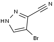 4-溴-3-氰基吡唑 结构式