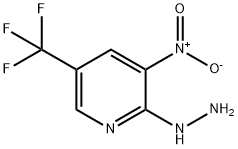 2-HYDRAZINO-3-NITRO-5-(TRIFLUOROMETHYL)PYRIDINE 结构式