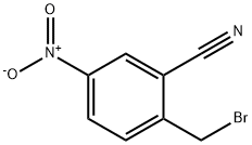 2-(溴甲基)-5-硝基苯甲腈 结构式