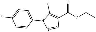 ETHYL 1-(4-FLUOROPHENYL)-5-METHYL-1H-PYRAZOLE-4-CARBOXYLATE 结构式