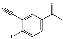 5-乙酰基-2-氟苯甲腈 结构式