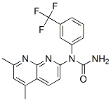 Urea, N-(5,7-dimethyl-1,8-naphthyridin-2-yl)-N-[3-(trifluoromethyl)phenyl]- (9CI) 结构式