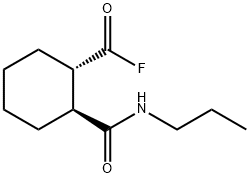 Cyclohexanecarbonyl fluoride, 2-[(propylamino)carbonyl]-, (1S,2S)- (9CI) 结构式