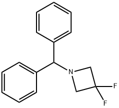 1-(二苯基甲基)-3,3-二氟 结构式