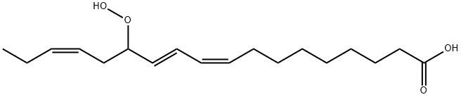 13-hydroperoxy-9,11,15-octadecatrienoic acid 结构式