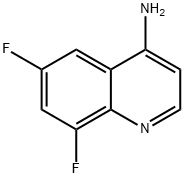 4-AMINO-6,7-DIFLUOROQUINOLINE 结构式