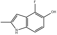 4-氟-5-羟基-2-甲基吲哚 结构式