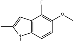 2-甲基-4-氟-5-甲氧基-1H-吲哚 结构式