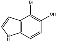 1H-Indol-5-ol, 4-broMo- 结构式