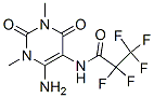 Propanamide,  N-(6-amino-1,2,3,4-tetrahydro-1,3-dimethyl-2,4-dioxo-5-pyrimidinyl)-2,2,3,3,3-pentafluoro- 结构式